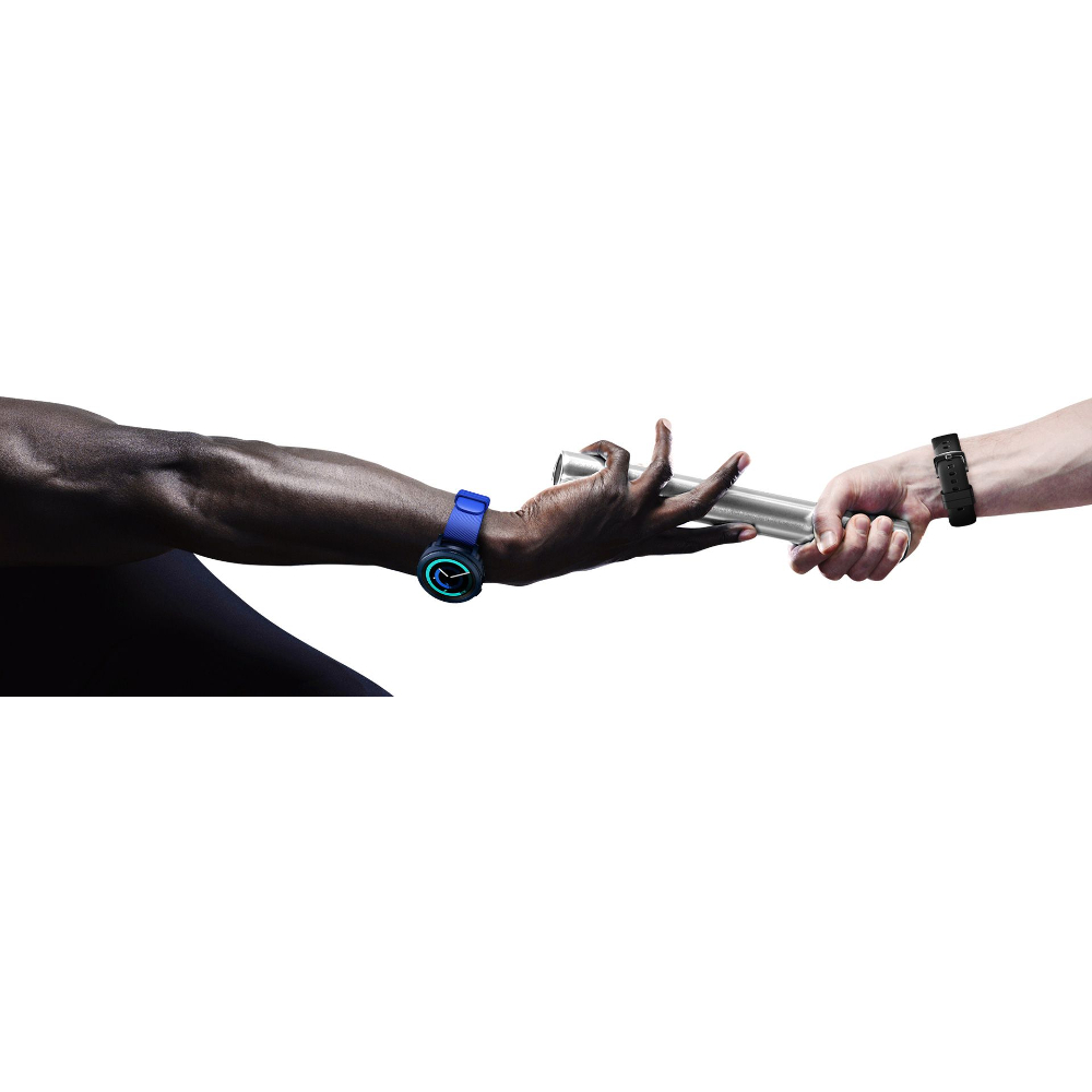 Смарт-часы SAMSUNG Gear Sport Blue (SM-R600NZBASEK) Дизайн современный (спортивный)