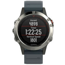 Смарт-часы GARMIN fenix 5 Silver with granite blue band (010-01688-01)