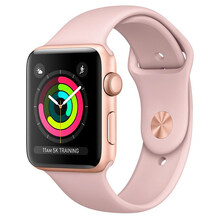 Смарт-часы Apple Watch Series 3 GPS 42mm Gold Aluminum Case with Pink Sand Sport Band (MQL22FS/A)