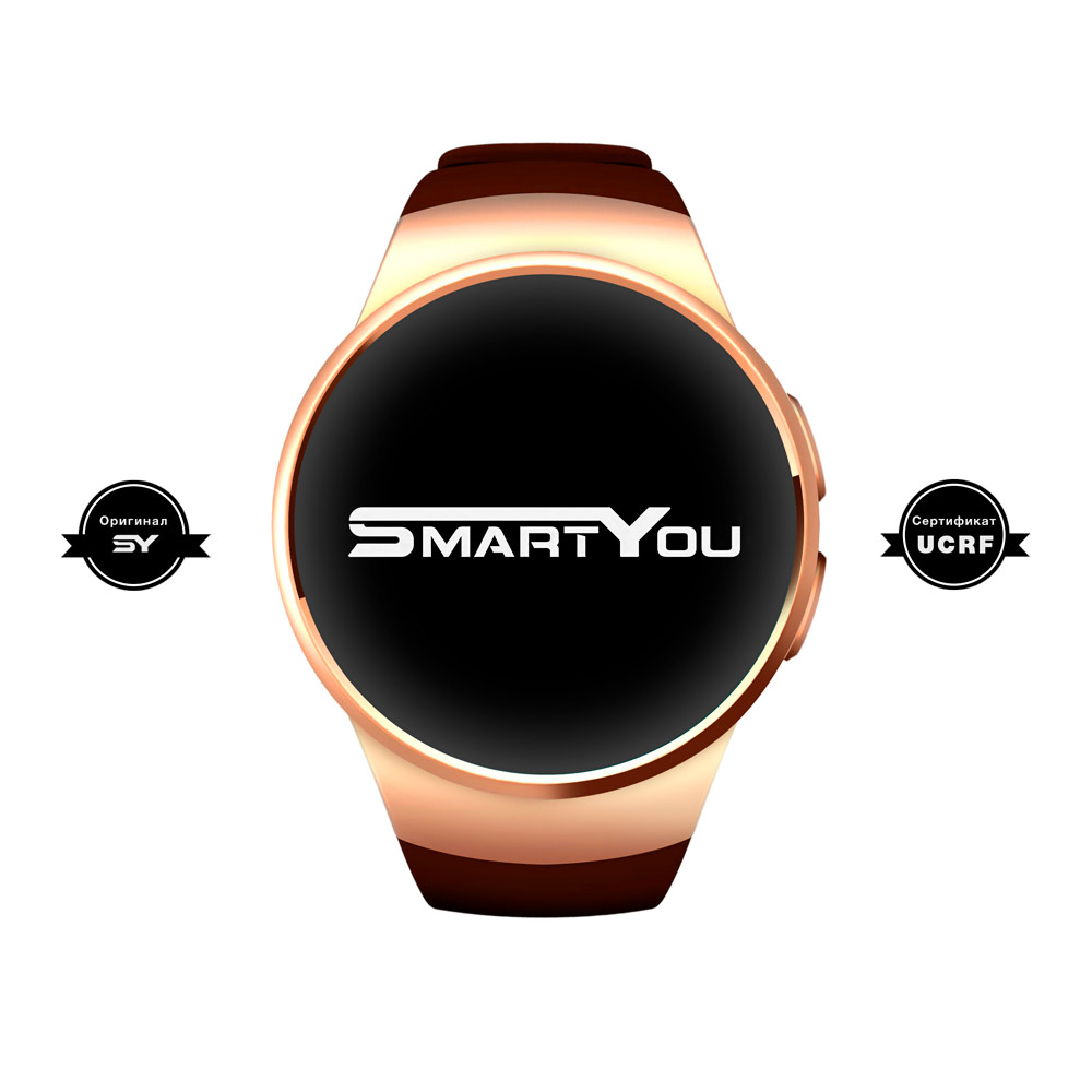 Смарт-годинник SMARTYOU S1 Gold/Brown Операційна система інша