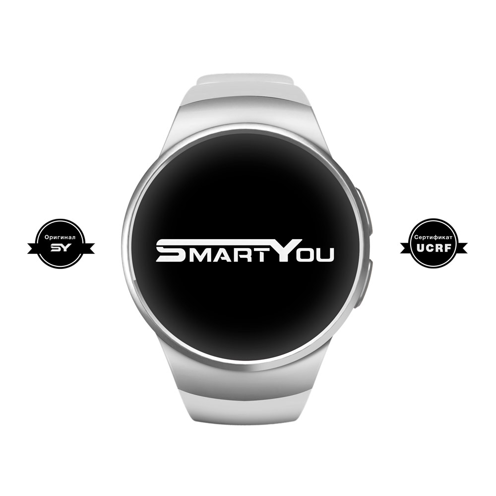 Смарт-часы SMARTYOU S1 Silver/White Операционная система другая