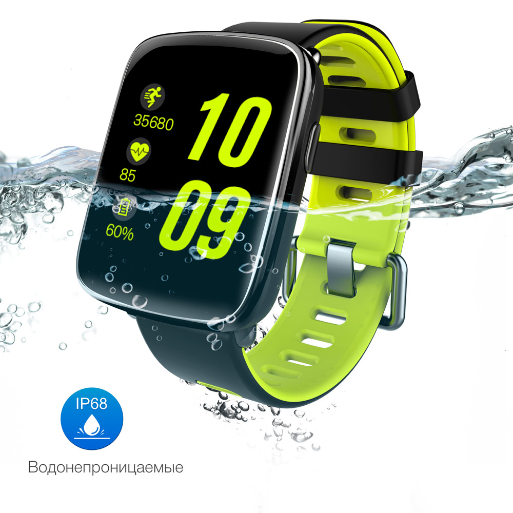 Смарт-годинник SMARTYOU Х1 Sport Black/Green Операційна система інша