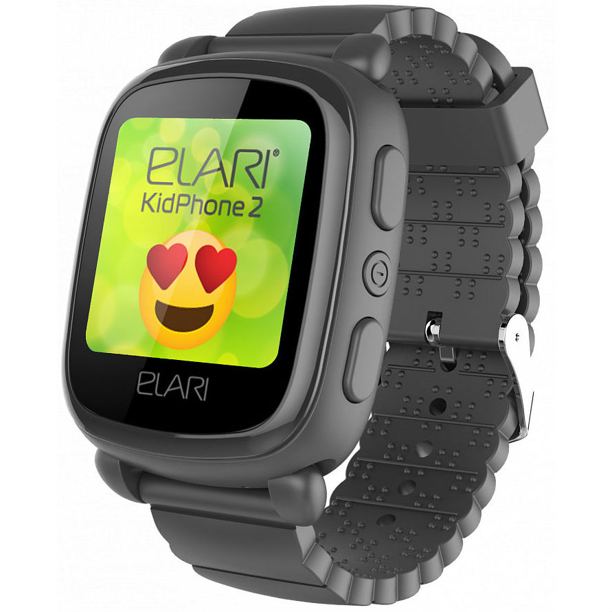 Смарт-годинник ELARI KidPhone 2 Black GPS (KP-2B)