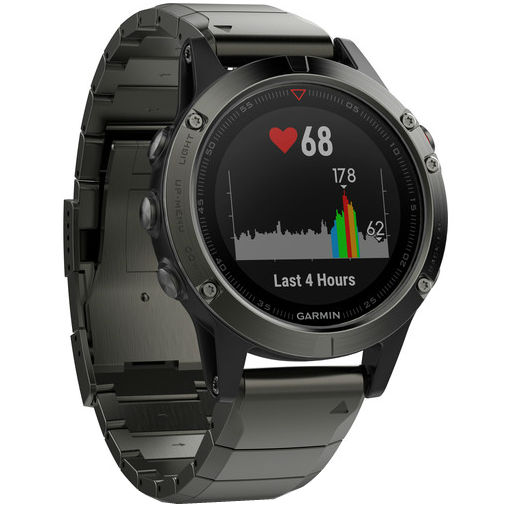 Спортивний годинник GARMIN fenix 5 Sapphire Slate grey with metal band (010-01688-21) Операційна система інша