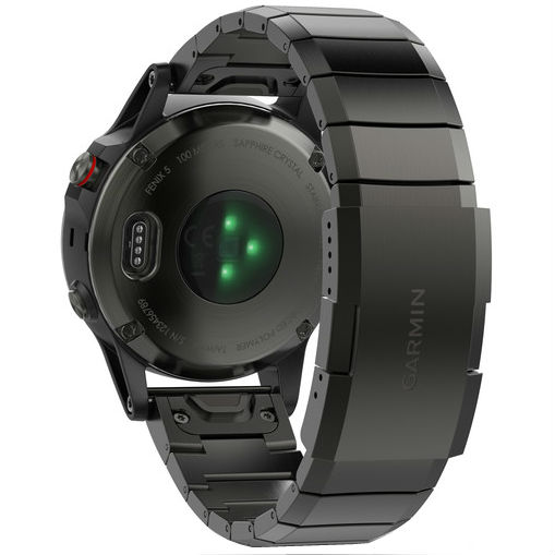 Зовнішній вигляд Спортивний годинник GARMIN fenix 5 Sapphire Slate grey with metal band (010-01688-21)