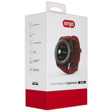 Смарт-годинник ERGO Sport GPS HR Watch S010 Red