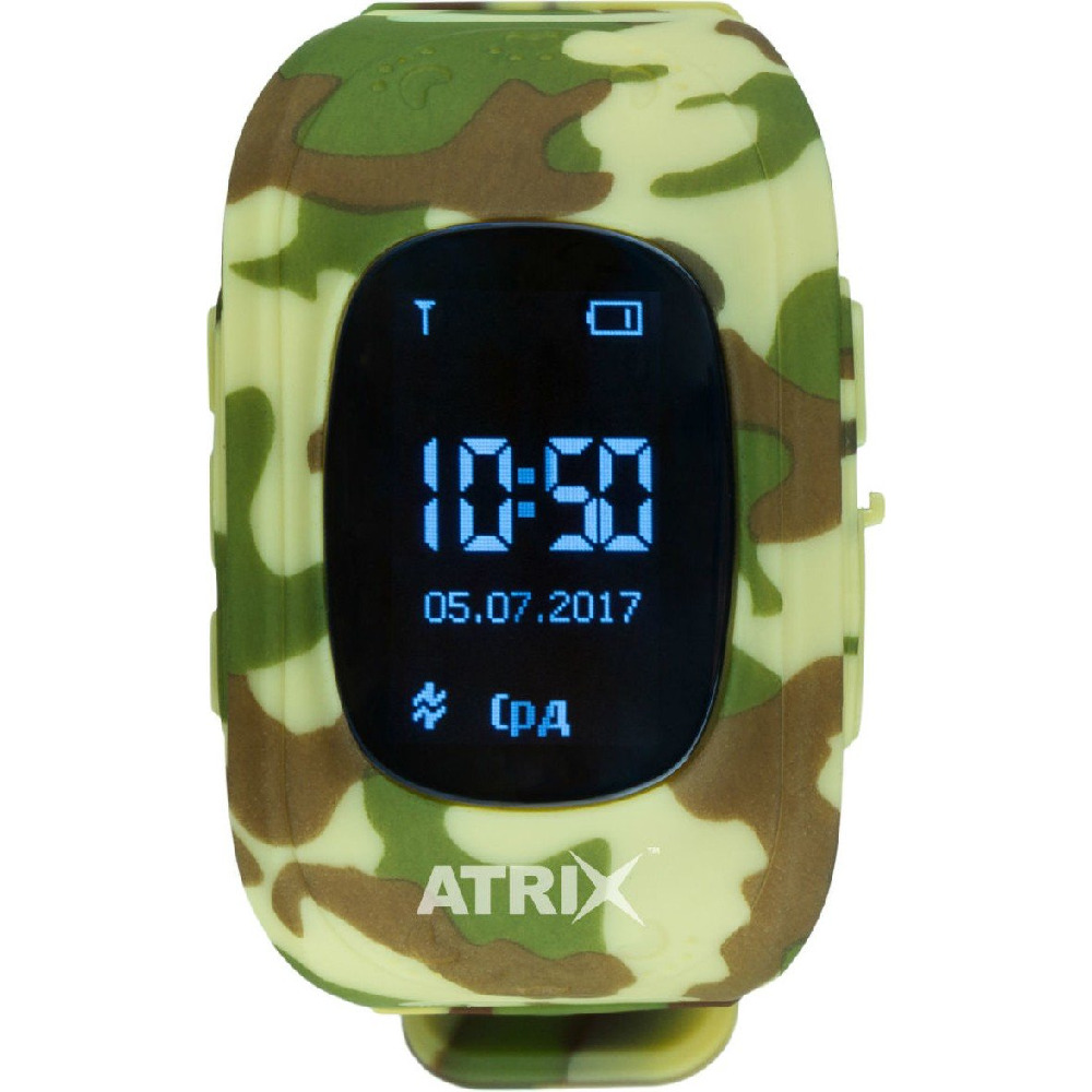 Смарт-часы ATRIX iQ300 GPS Camo Функциональность детские