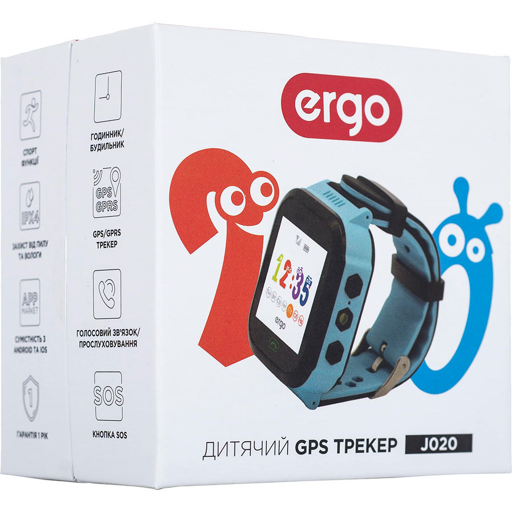 Смарт-часы ERGO GPS Tracker Color J020 (GPSJ020P) Функциональность детские