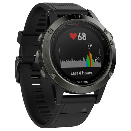 Смарт-часы GARMIN fenix 5X Sapphire Slate grey with black band (010-01733-01) Операционная система Android