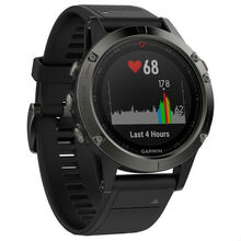 Смарт-часы GARMIN fenix 5X Sapphire Slate grey with black band (010-01733-01)