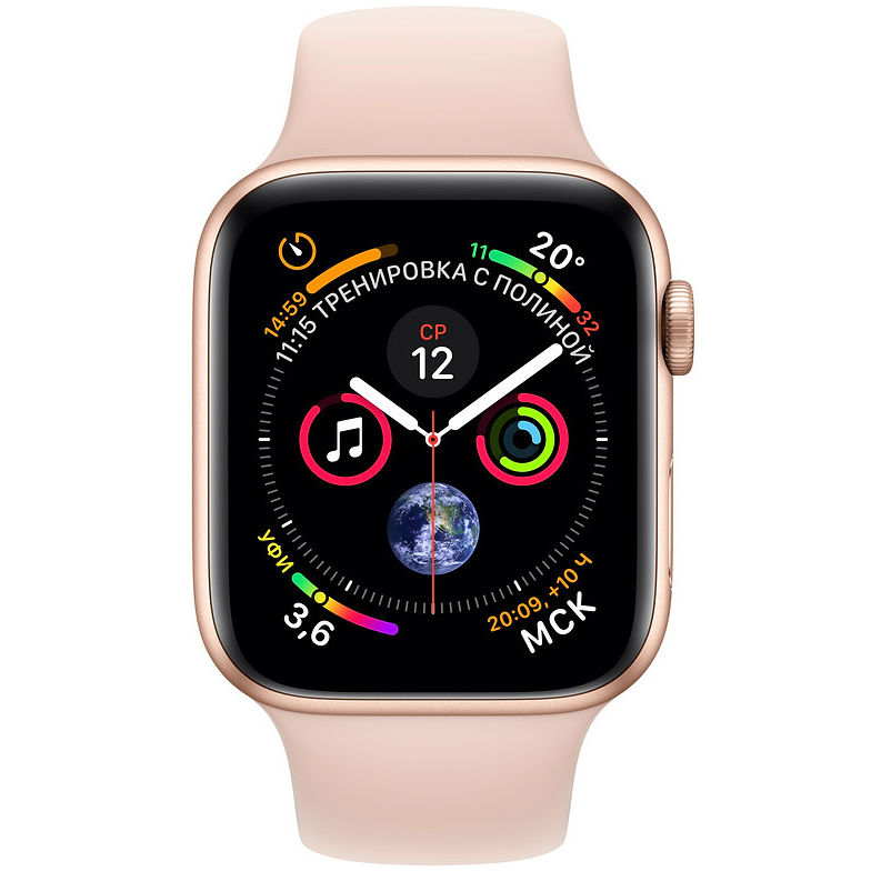 Смарт-годинник APPLE Watch Series 4 40mm Gold Aluminium with Pink Sand Sport Band (MU682UA/A) Функціональність для дорослих