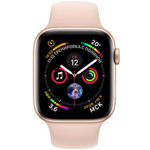 Смарт-годинник APPLE Watch Series 4 40mm Gold Aluminium with Pink Sand Sport Band (MU682UA/A)