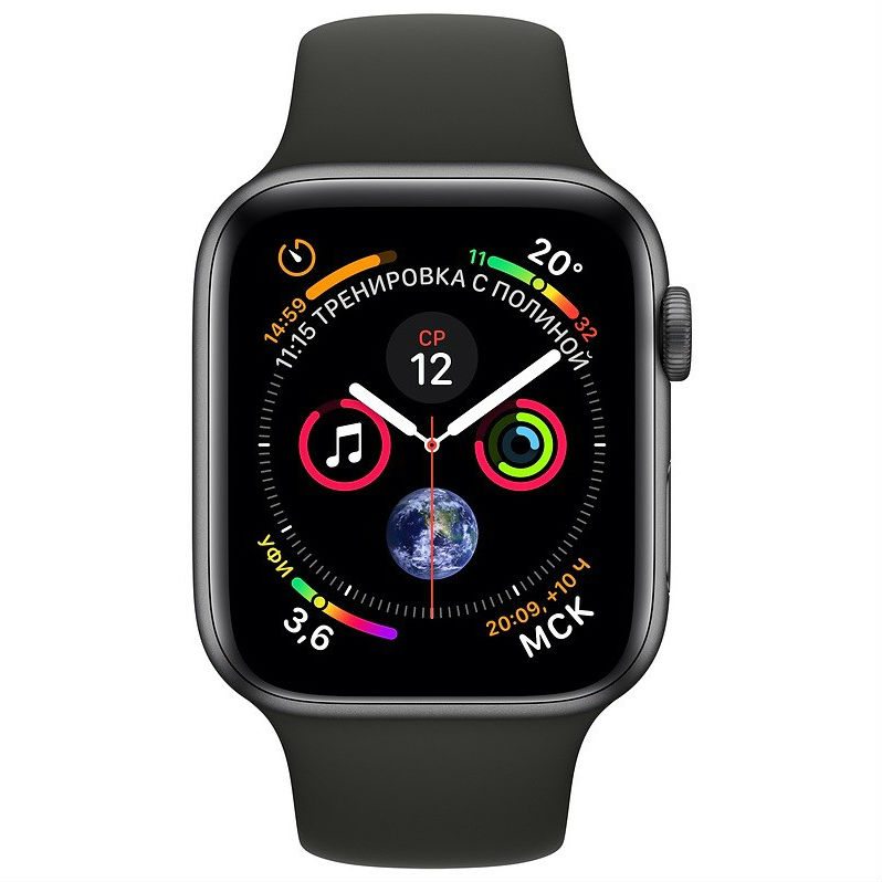 Смарт-годинник APPLE Watch Series 4 40mm Space Aluminium Grey with Black Sport Band (MU662UA/A) Функціональність для дорослих