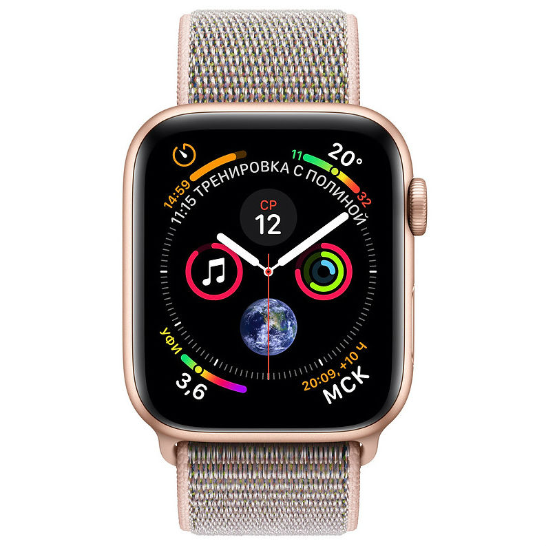 Смарт-годинник APPLE Watch Series 4 40mm Gold Aluminium with Pink Sand Sport Loop (MU692UA/A) Функціональність для дорослих