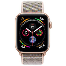 Смарт-годинник APPLE Watch Series 4 40mm Gold Aluminium with Pink Sand Sport Loop (MU692UA/A)