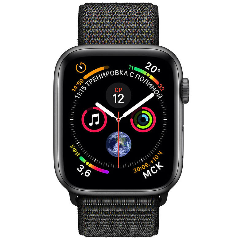 Смарт-годинник APPLE Watch Series 4 40mm Space Aluminium Grey with Black Sport Loop (MU672UA/A) Функціональність для дорослих