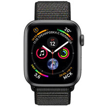 Смарт-годинник APPLE Watch Series 4 40mm Space Aluminium Grey with Black Sport Loop (MU672UA/A)