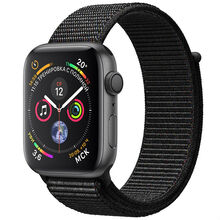 Смарт-годинник APPLE Watch Series 4 44mm Space Aluminium Grey with Black Sport Loop (MU6E2UA/A)