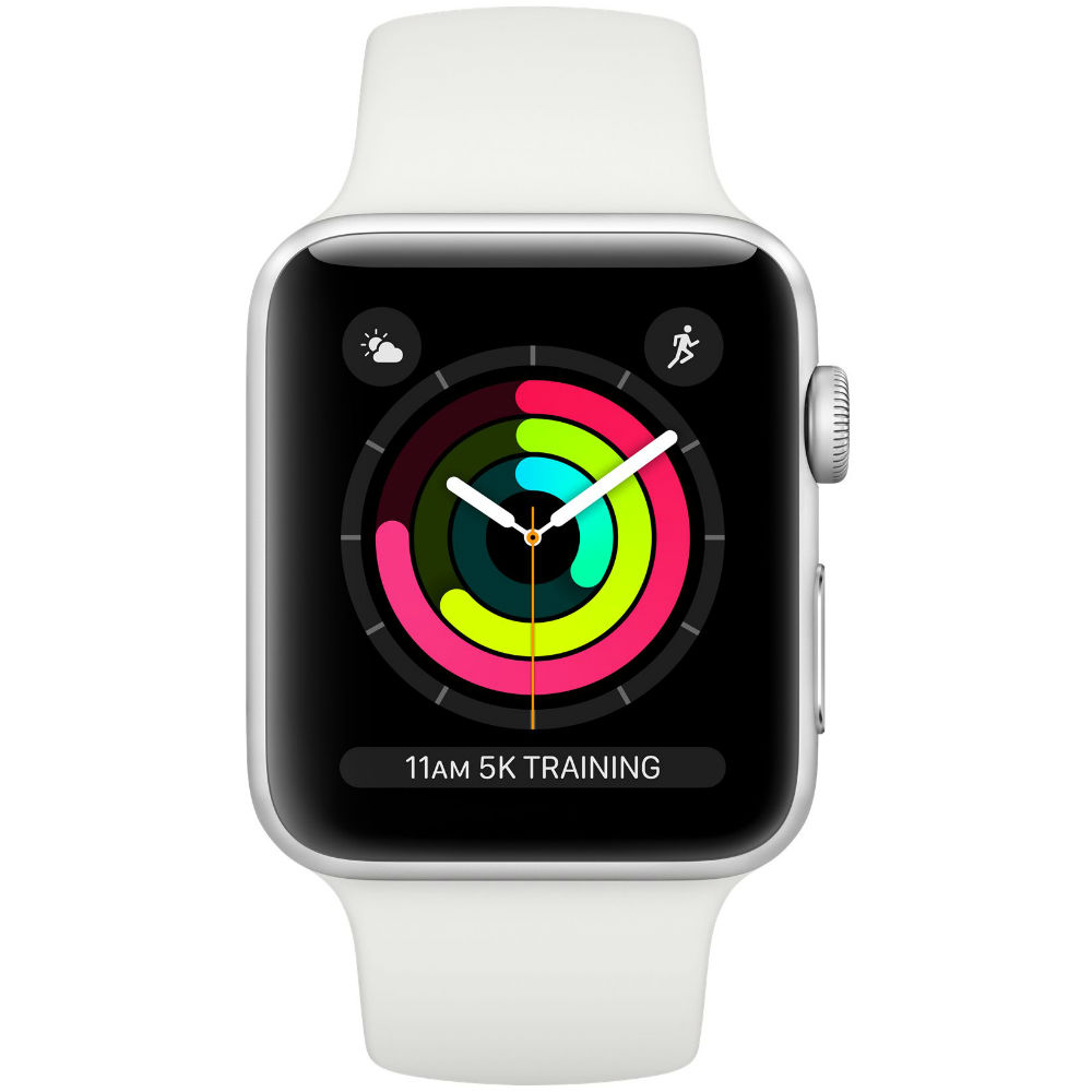 Смарт-годинник APPLE Watch Series 3 GPS 38mm Aluminium Silver Case with White Sport Band (MTEY2FS/A) Функціональність для дорослих