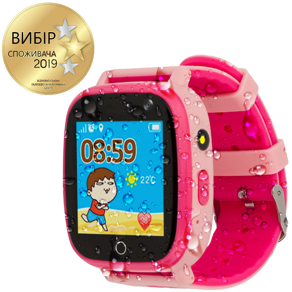 Смарт-годинник AMIGO GO001 iP67 Pink