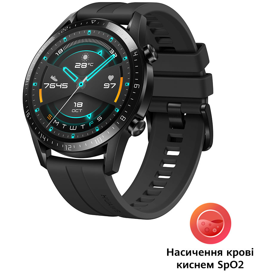 Смарт-часы HUAWEI Watch GT 2 Sport Black (55027966) Функциональность для взрослых