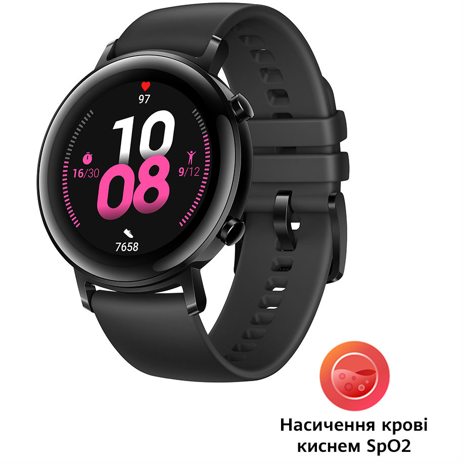 Смарт-годинник HUAWEI Watch GT 2 42mm Sport Edition Black Функціональність для дорослих