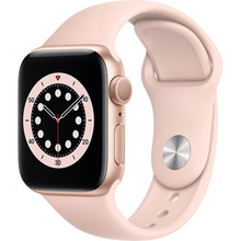 Смарт-часы APPLE Watch S6 GPS 40 Gold Alum Pink Sand Sp/B (MG123UL/A)