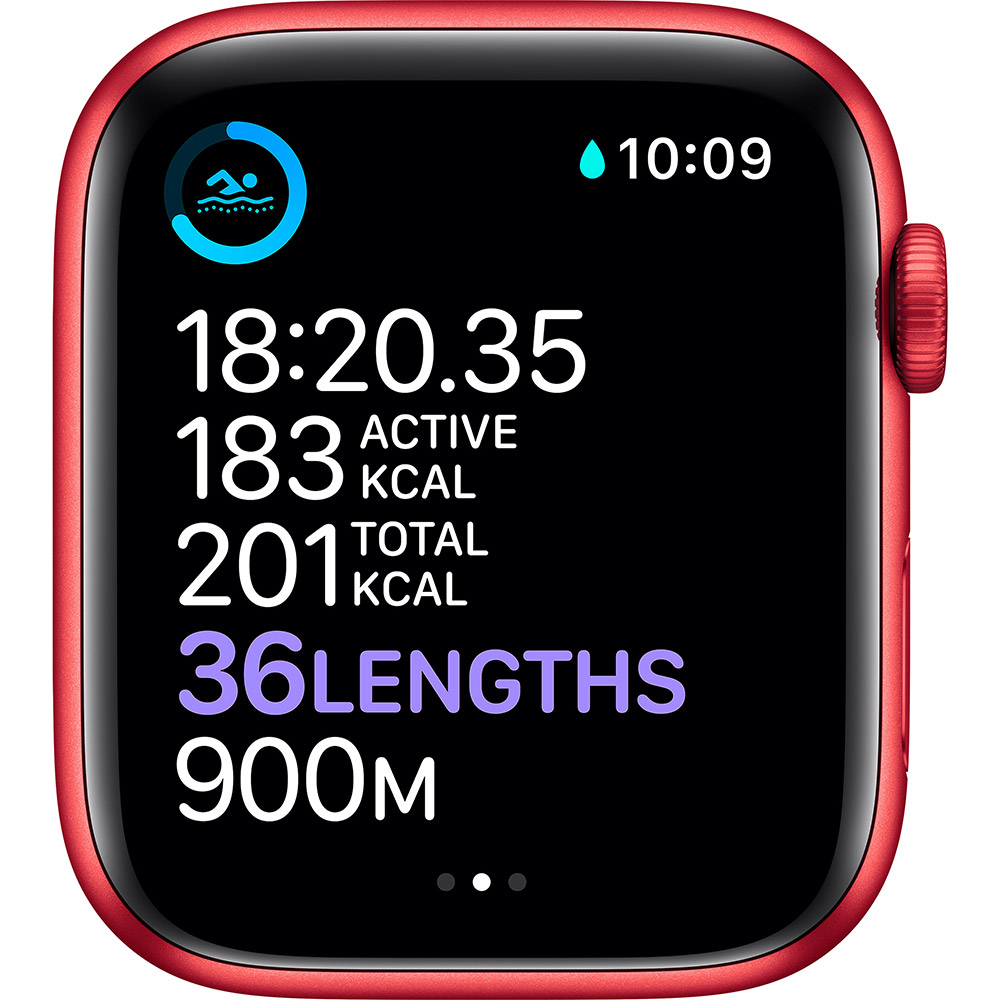 Смарт-годинник APPLE Watch Series 6 GPS 44 Red Sp/B (M00M3UL/A) Вид діяльності біг