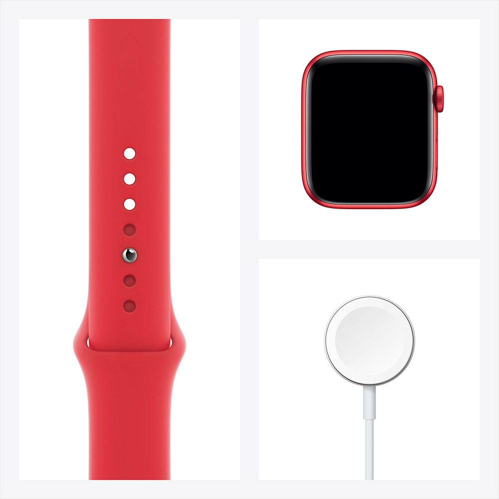 Фото Смарт-годинник APPLE Watch Series 6 GPS 44 Red Sp/B (M00M3UL/A)