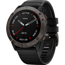 Смарт-часы GARMIN Fenix 6X Pro Sapphire Carbon Grey (010-02157-11)