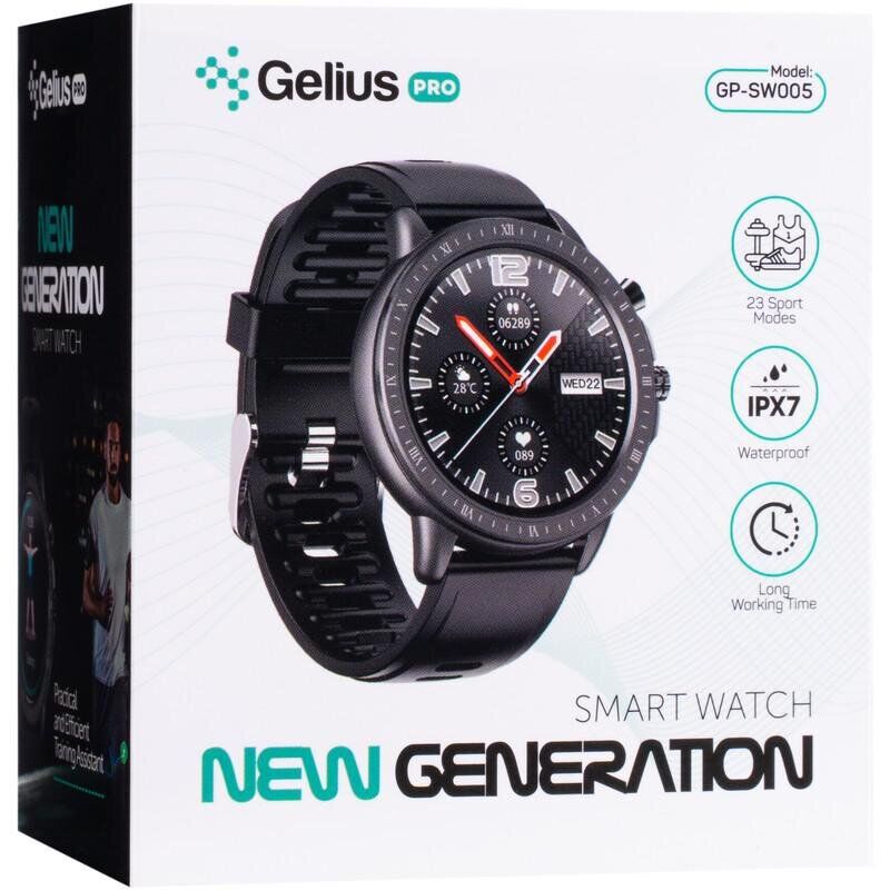 Смарт-годинник GELIUS Pro GP-SW005 NEW GENERATION Black (81846) Функціональність для дорослих