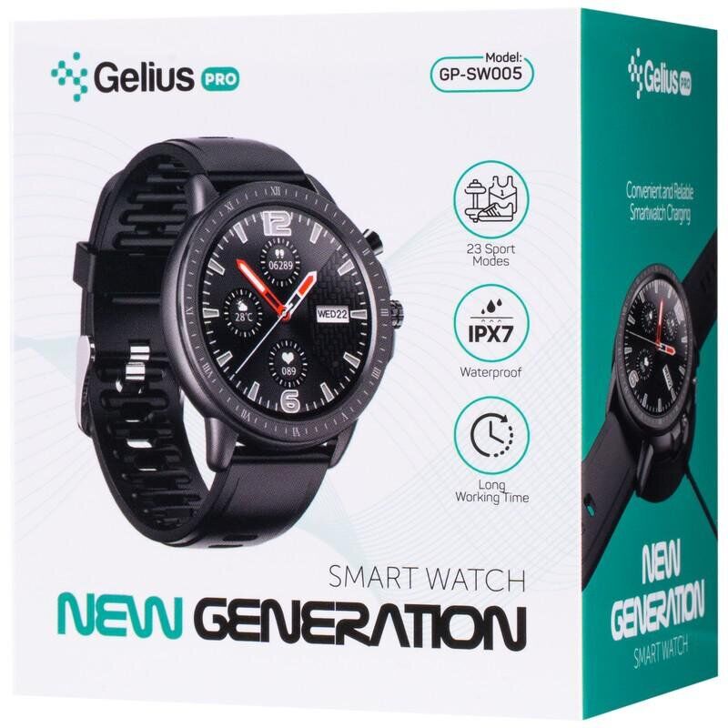 Смарт-годинник GELIUS Pro GP-SW005 NEW GENERATION Black (81846) Операційна система інша