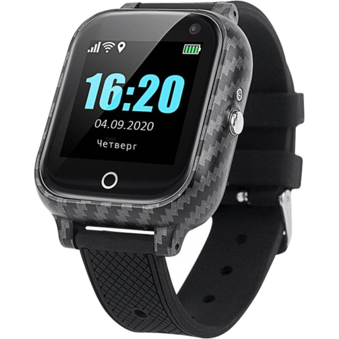 

Смарт-часы GOGPS T01 Black (T01BK), Телефон-годинник з GPS трекером T01 чорні