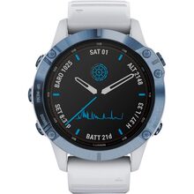 Смарт-часы GARMIN Fenix 6 Pro Solar Edition Mineral Blue (010-02410-19)