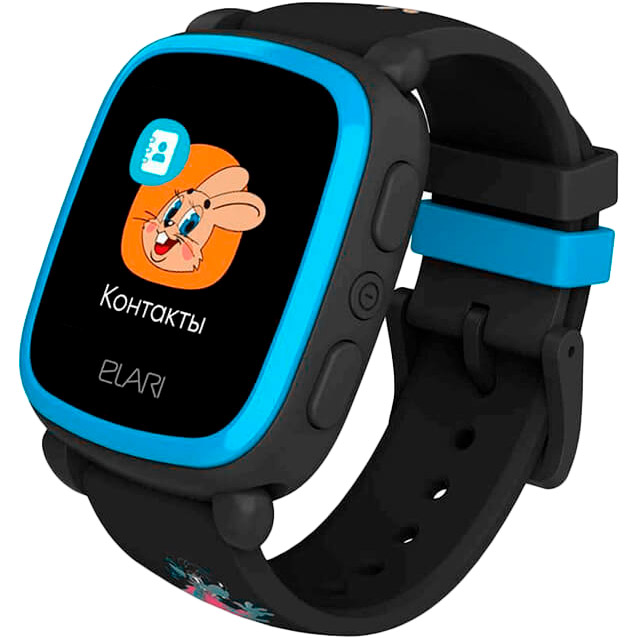

Смарт-часы ELARI KidPhone NyPogodi Black (KP-NP-BP), KidPhone NyPogodi Black з GPS-трекером (KP-NP-BP)