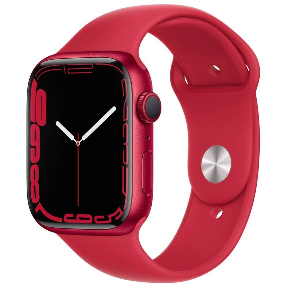 Смарт-годинник APPLE Watch Series 7 GPS 41 (PRODUCT) Red Alum Case Sp/B (MKN23UL/A)