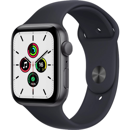 

Смарт-часы APPLE Watch SE 44 Space Grey Alum Midnight Sp/B (MKQ63UL/A), Watch SE 44 Space Grey Alum Midnight Sp/B