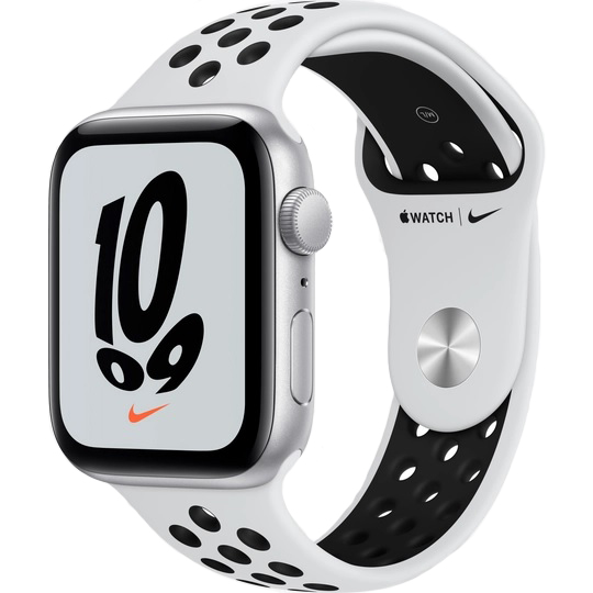 

Смарт-часы APPLE Watch Nike SE 44 Silver Alum Platinum Black Nike Sp/B (MKQ73UL/A), Watch SE 44 Silver Alum