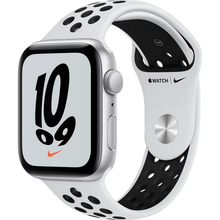 Смарт-часы APPLE Watch Nike SE 40 Silver Alum Pure Platinum Black Nike Sp/B (MKQ23UL/A)