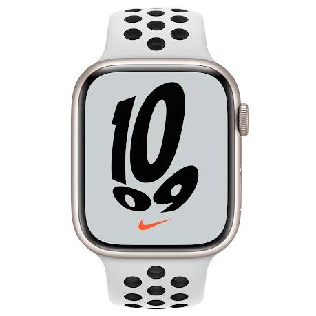 Смарт-годинник APPLE Watch Nike S7 GPS 45 Starlight Alum Pure Platinum / Black Nike Sp / B (MKNA3UL / A) Функціональність для дорослих