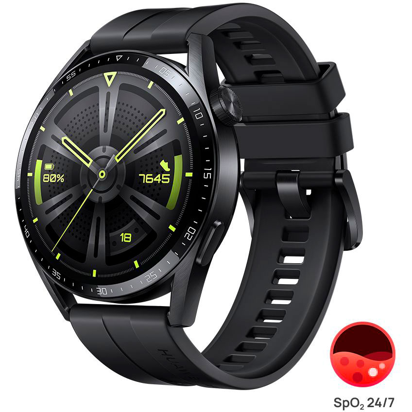 Смарт-годинник HUAWEI Watch GT3 46mm Black (55026956) Сумісність iOS (Apple)