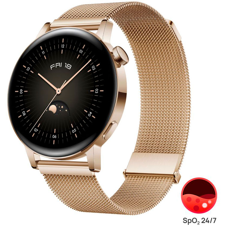 Фото Смарт-часы HUAWEI Watch GT 3 42mm Elegant Gold (55027151)