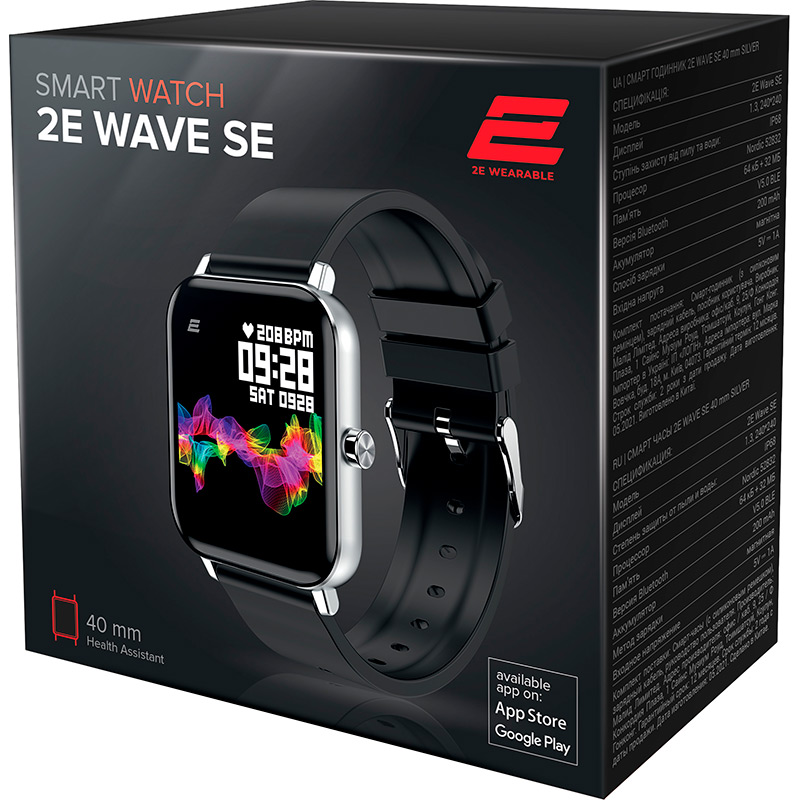 Смарт-часы 2E Wave SE 40 мм Silver (2E-CWW10SL) Функциональность для взрослых
