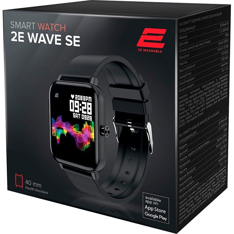 Смарт-годинник 2E Wave SE 40 мм Black (2E-CWW10BK) Функціональність для дорослих