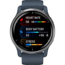 Смарт-часы GARMIN Venu 2 Blue Granite + Passivated (010-02430-10)