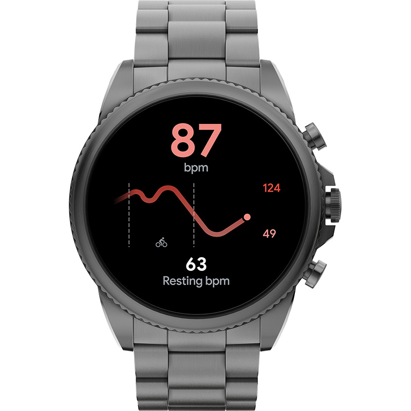 Смарт-годинник FOSSIL Gen 6 Smoke Stainless Steel (FTW4059) Операційна система Android Wear