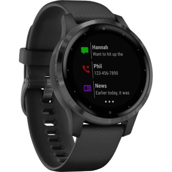 Смарт-часы GARMIN Vivoactive 4S Black/Slate (010-02172-13) Функциональность для взрослых