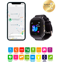 Смарт-годинник AMIGO GO004 SP Camera Black