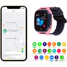 Смарт-годинник AMIGO GO008 MILKY GPS WIFI Pink
