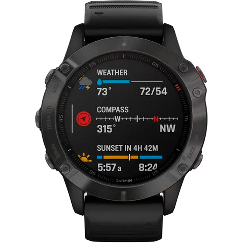 Смарт-часы GARMIN Fenix 6 Sapphire Gray (010-02158-11) Функциональность для взрослых